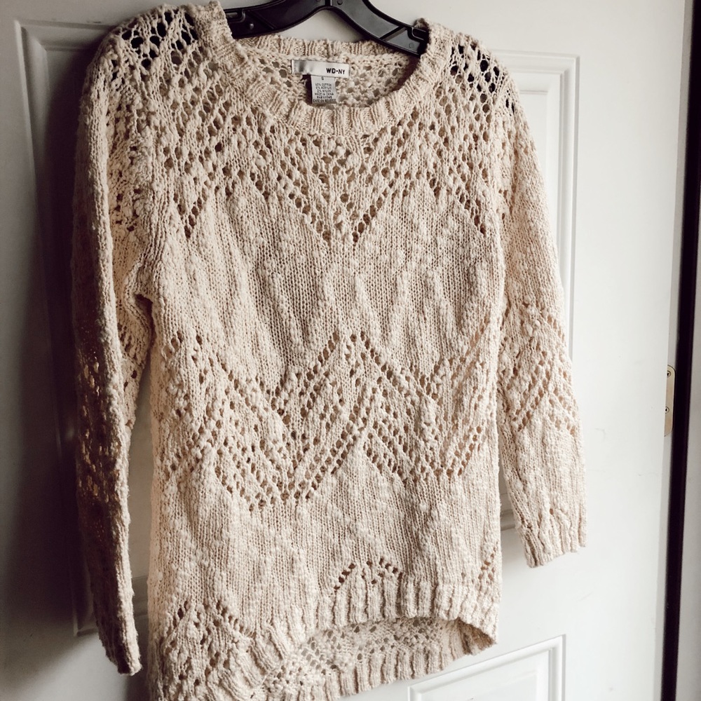 WD NY Tape Dye Loose Pullover Knit Sweater